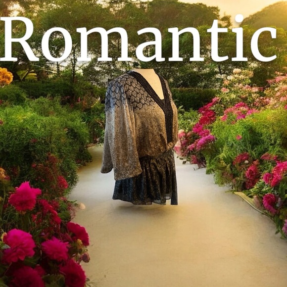 ~ BADGLEY MISCHKA~ Élégant Special Attire Blouse~Lovely~ size Small - Picture 11 of 15